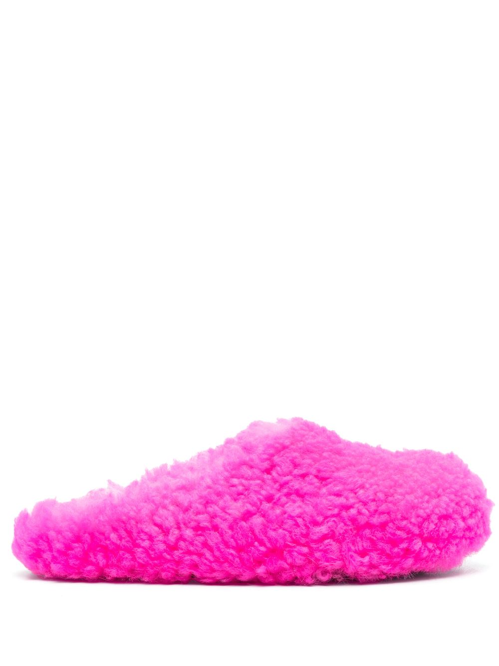 Pink Fuzzy Marni Slides