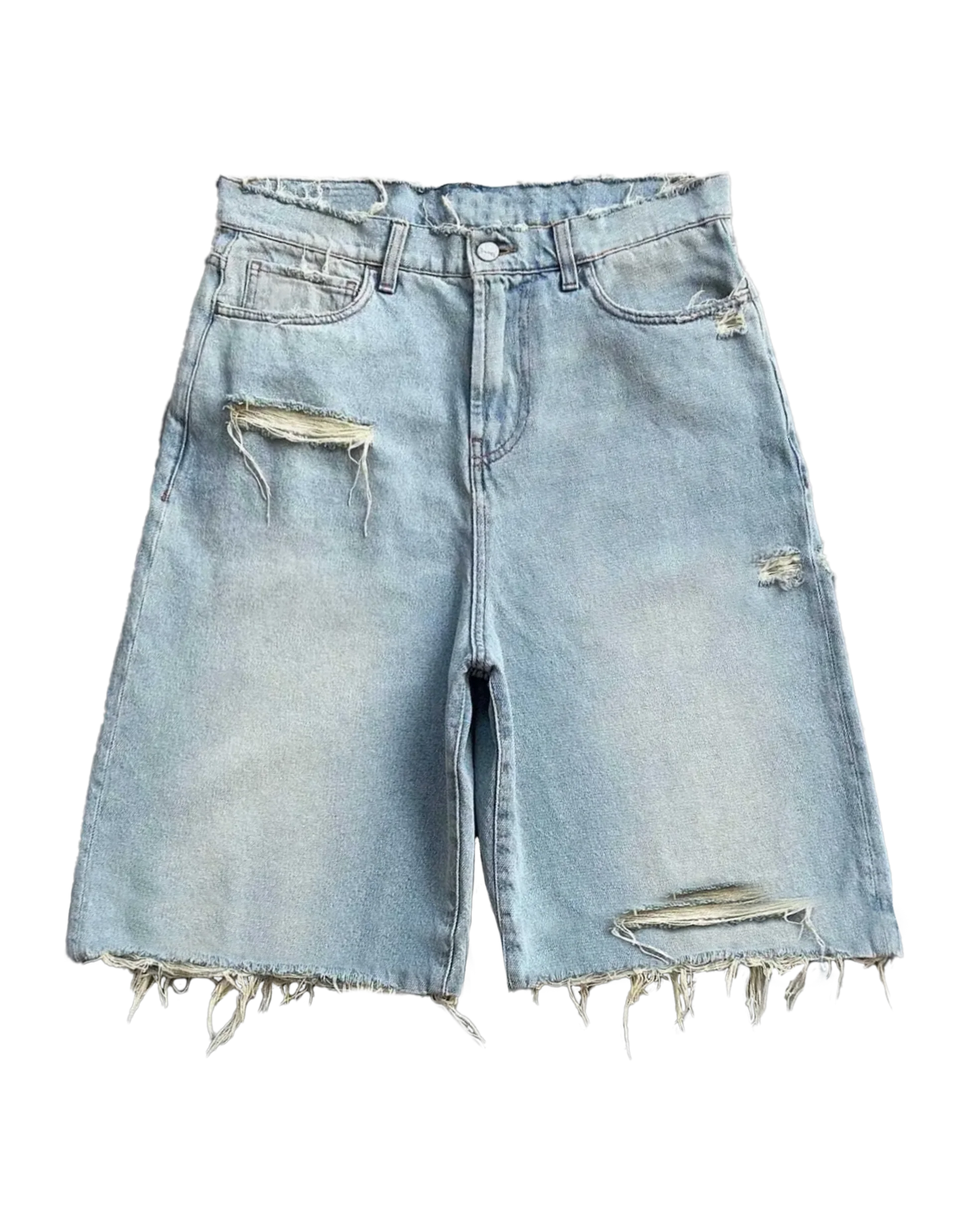 Profit Minded Blue Jorts