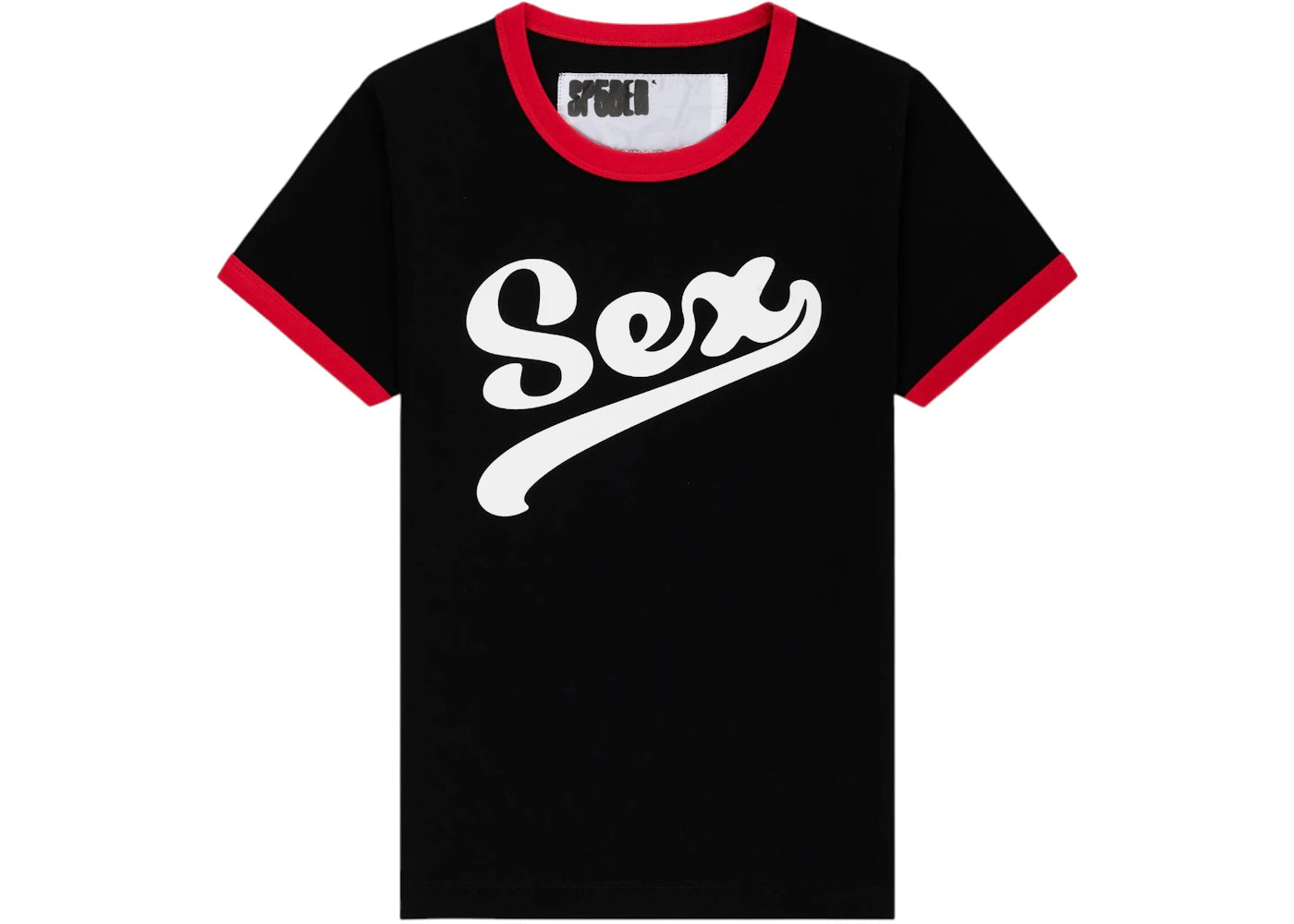 Sp5der Women's Sex Baby Tee Black