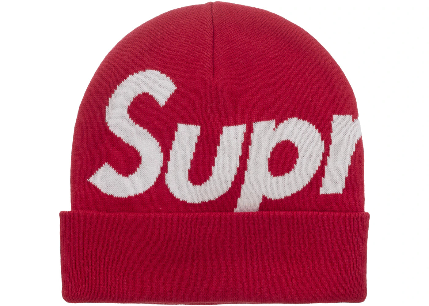 Supreme Big Logo Beanie (FW25) Red