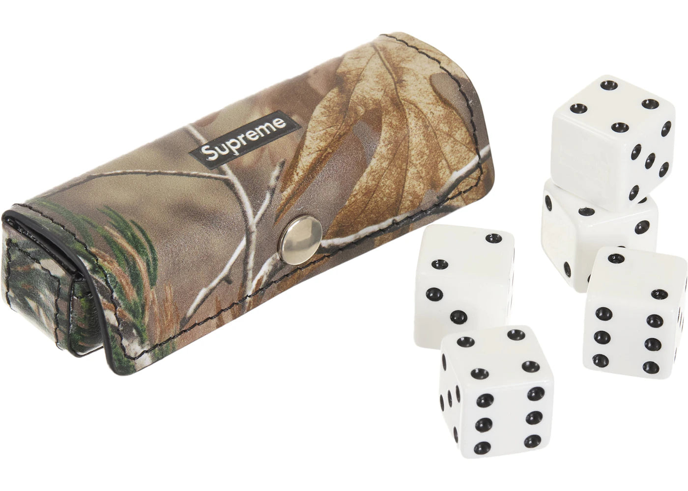 Supreme Leather Dice Set Realtree Hardwoods Camo