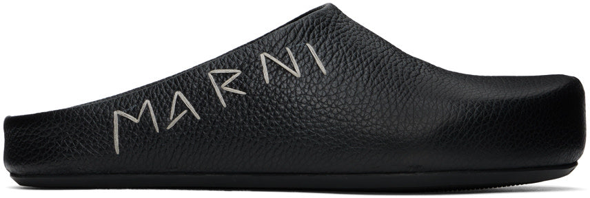 Black Leather Marni Fussbett