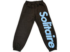 Solitaire Sweatpants Black Blue