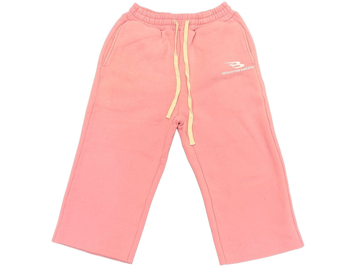 LUV ABOMINABLE Bom B Logo SweatShort PINK