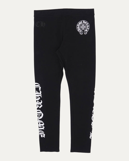 Chrome Hearts Horseshoe Logo Spellout Leggings