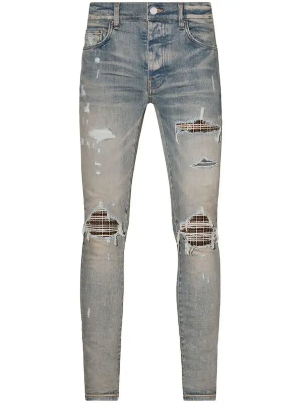 AMIRI MX1 Neon Plaid Jeans