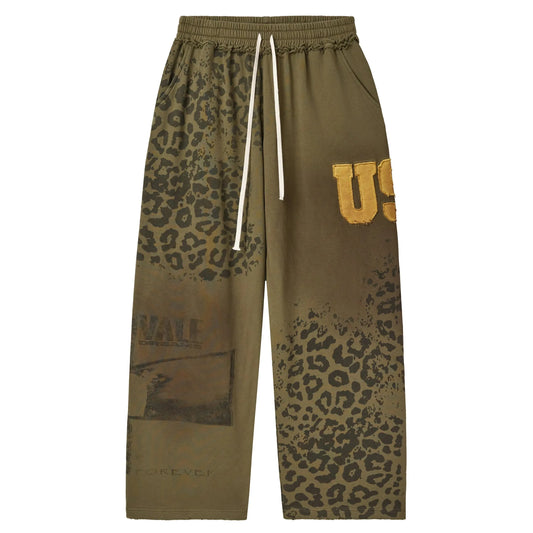 VALE USA cheetah pants