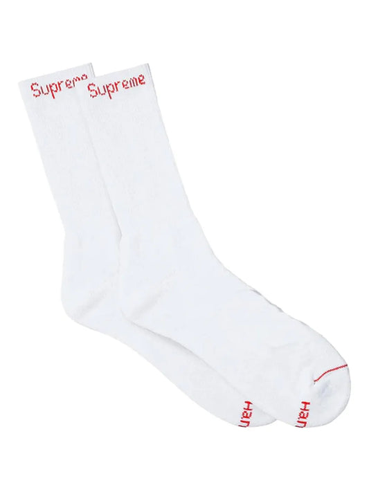 White supreme sock