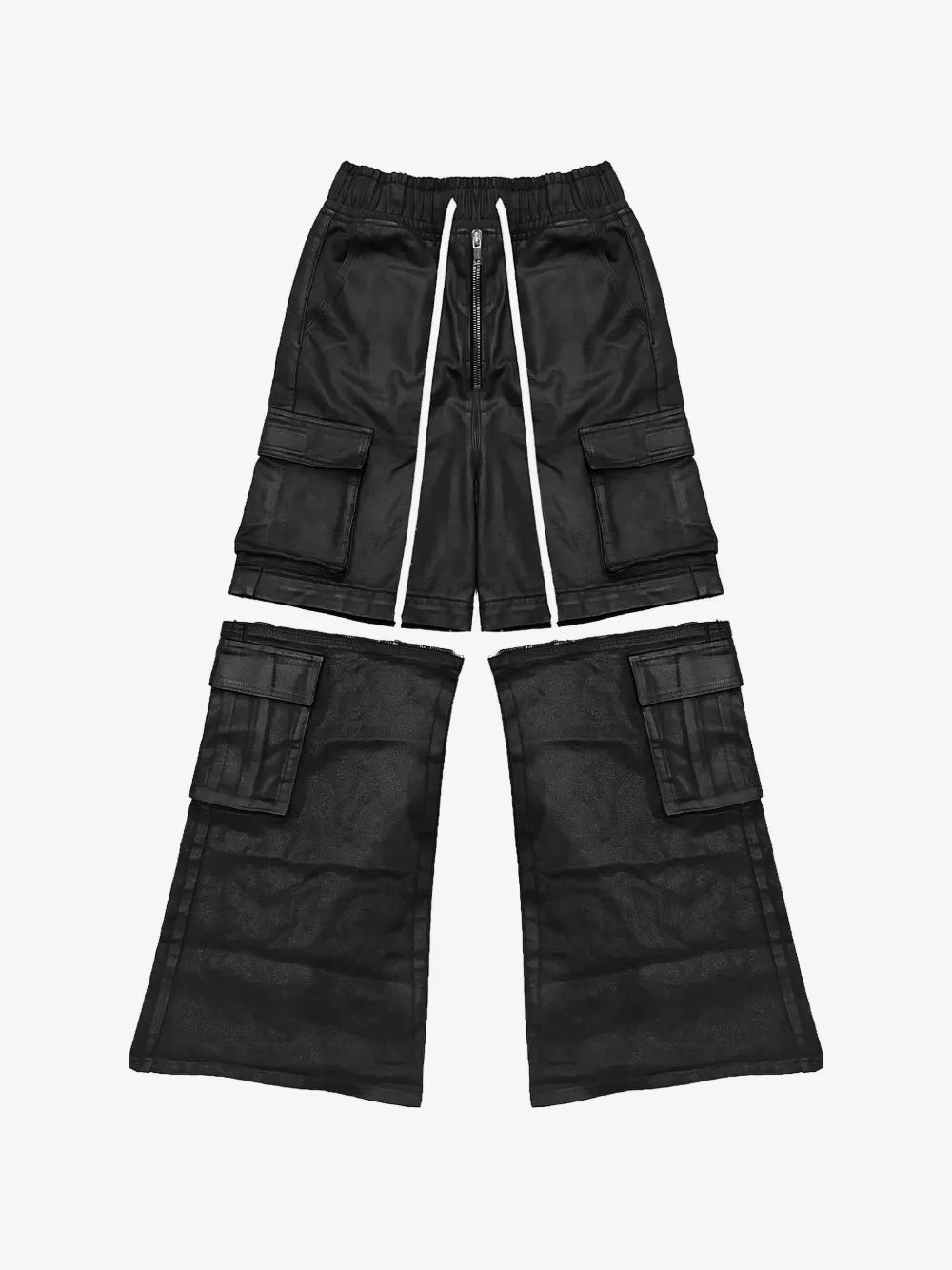 77 Studios M.I.M convertible waxed cargo pants