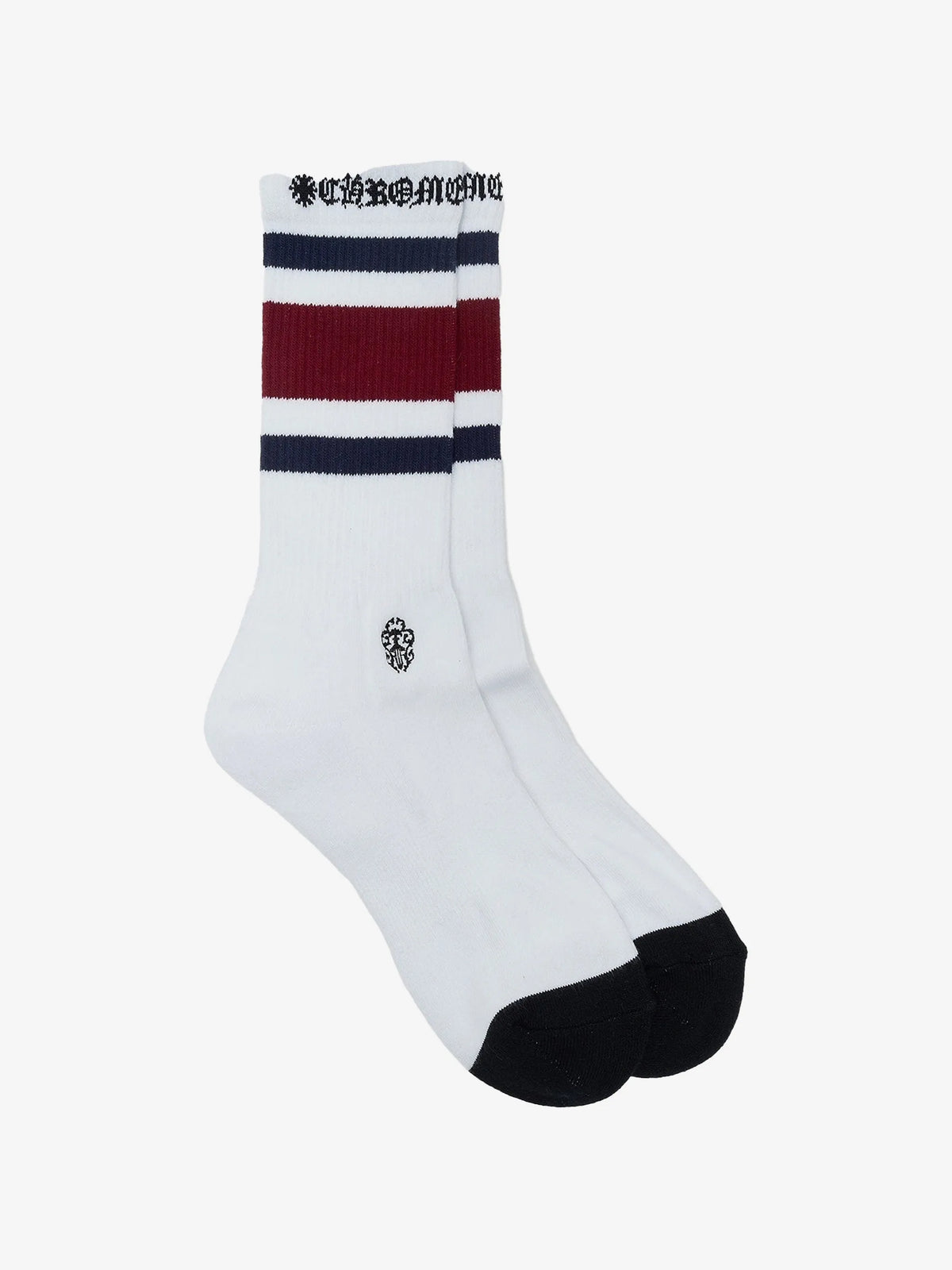 Chrome Hearts logo-embroidered striped socks
