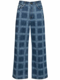 Amiri Shadow Plaid Baggy Jeans