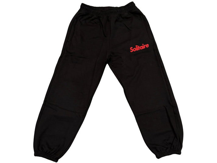 Solitaire Sweatpants Black Red
