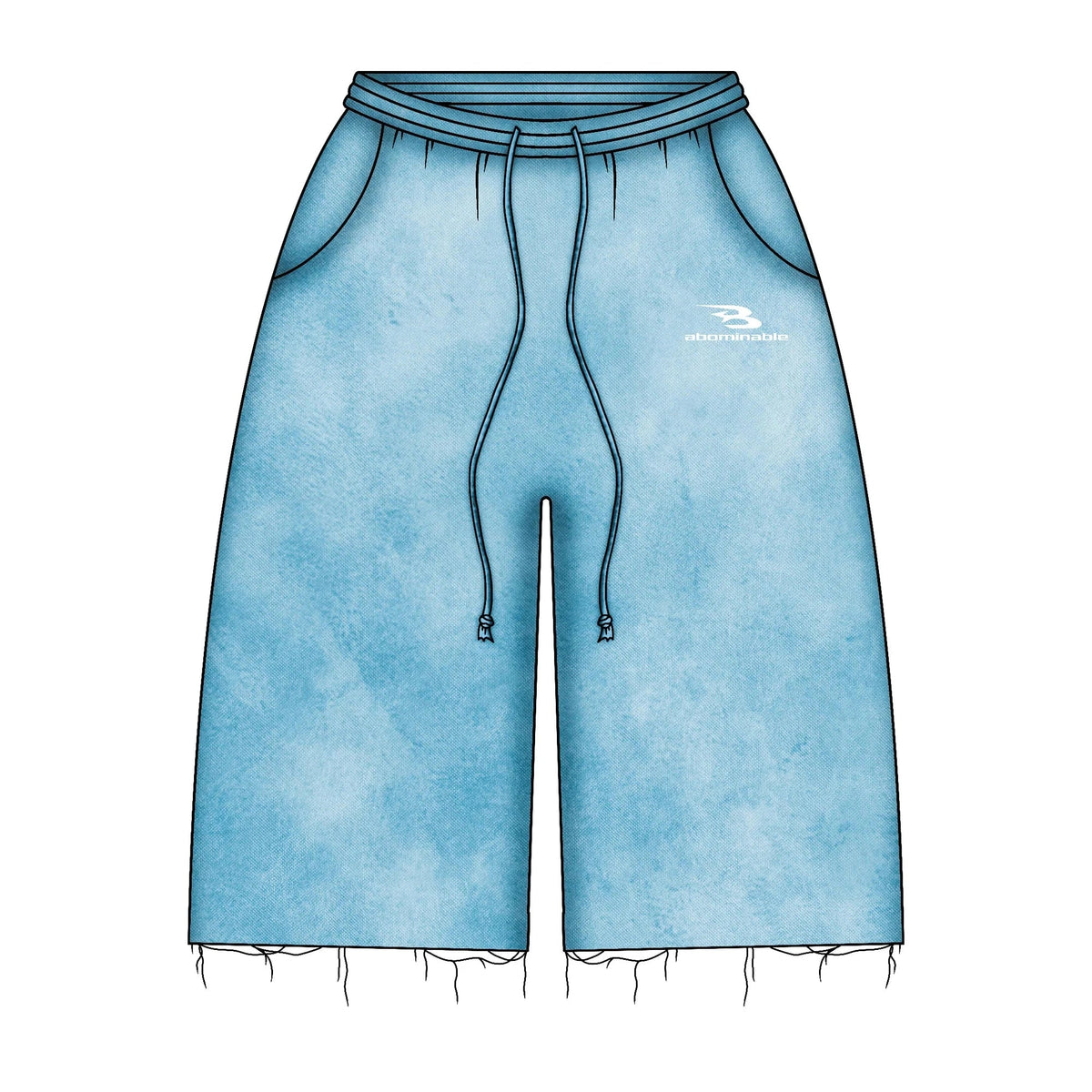 Luv Abominable Bom B Logo Short Blue