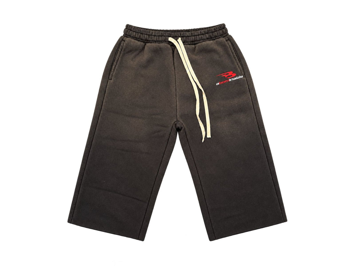 LUV ABOMINABLE Bom B Logo SweatShort BLACK & Red