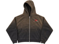 LUV ABOMINABLE Bom B Logo Full-Zip Hoodie BLACK & Red