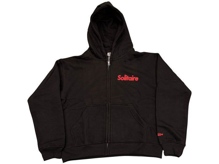 Solitaire Zip Up Black Red