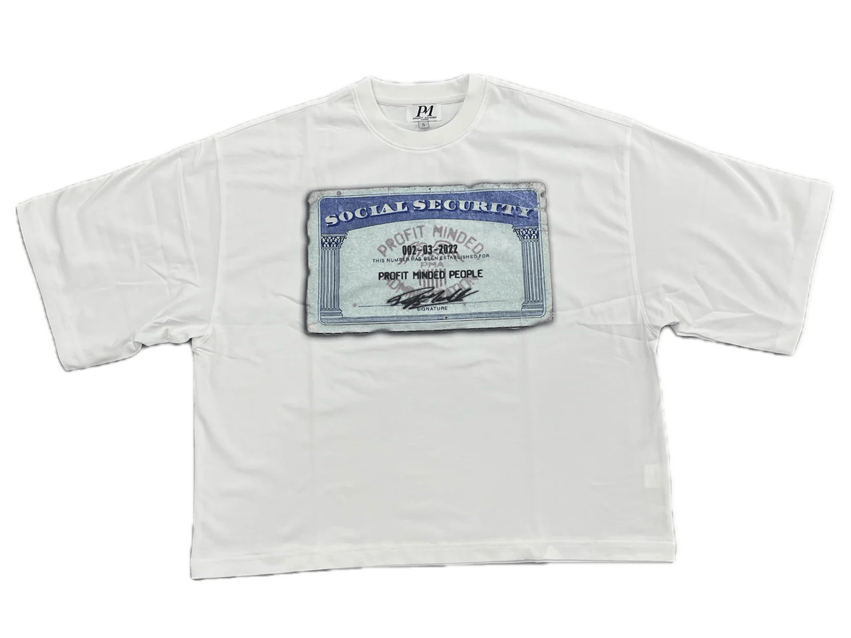 PROFIT MINDED SSN TEE WHITE