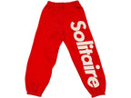 Solitaire Sweatpants Red White