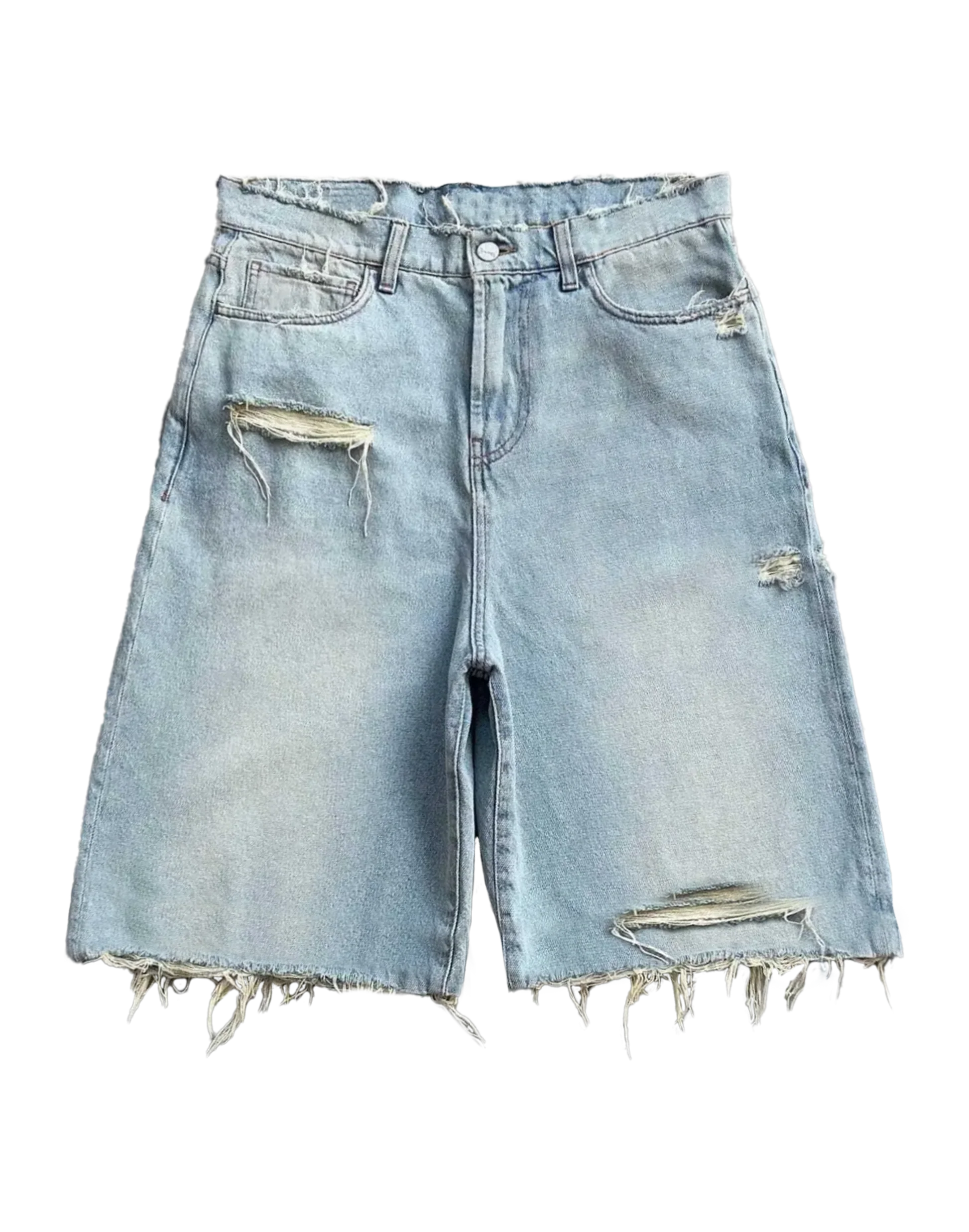 Profit Minded Blue Jorts