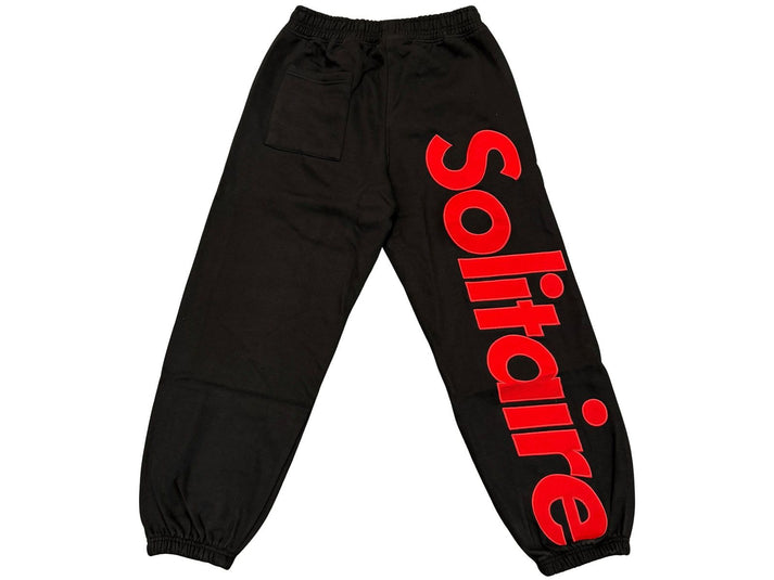 Solitaire Sweatpants Black Red