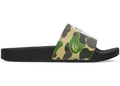 A Bathing Ape ABC Camo Slide Green