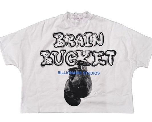 White Brain Bucket Tee