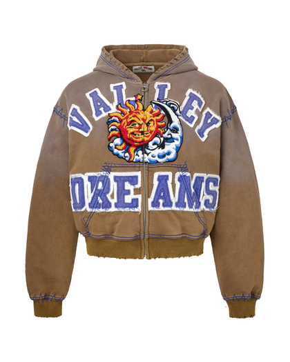 Vale Forever Sunny Zip up Brown