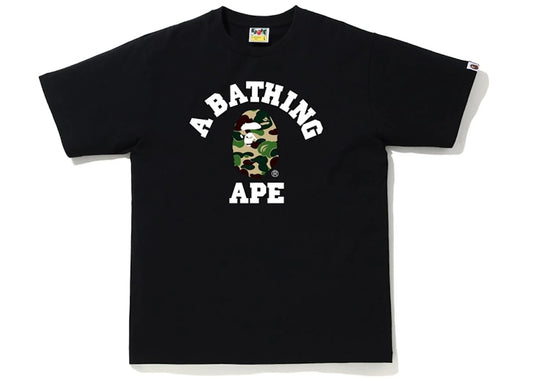 BAPE ABC Camo College Tee Black/Green