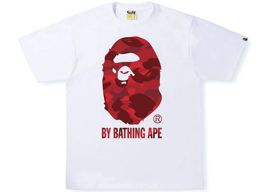 BAPE Color Camo By Bathing Ape Tee White Red