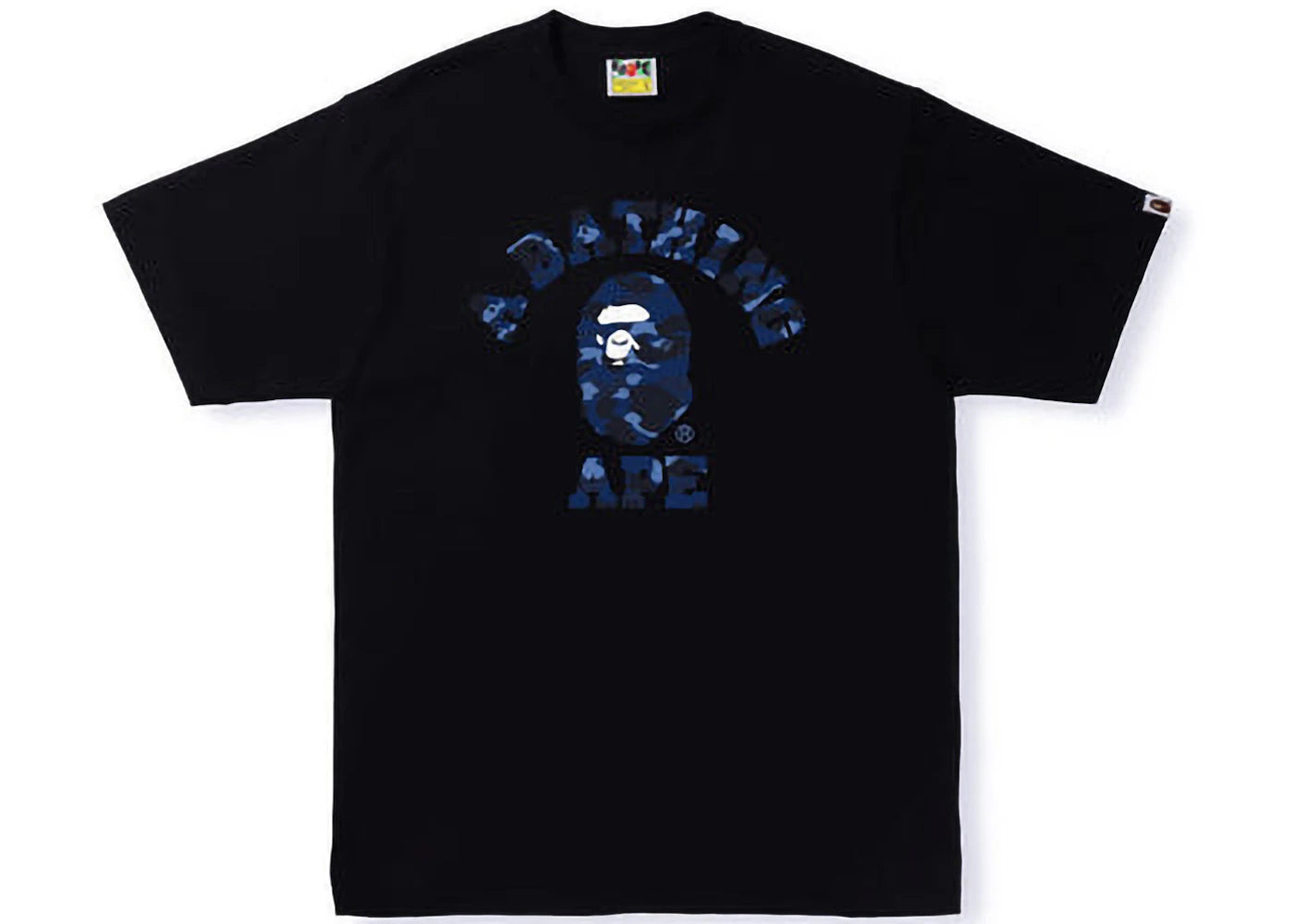 BAPE Color Camo College Tee Black/Navy