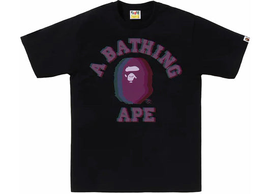 BAPE Glitch Art College Tee Black