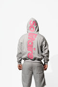 Solitaire GREY & PINK SHORT ZIP UP ONLY