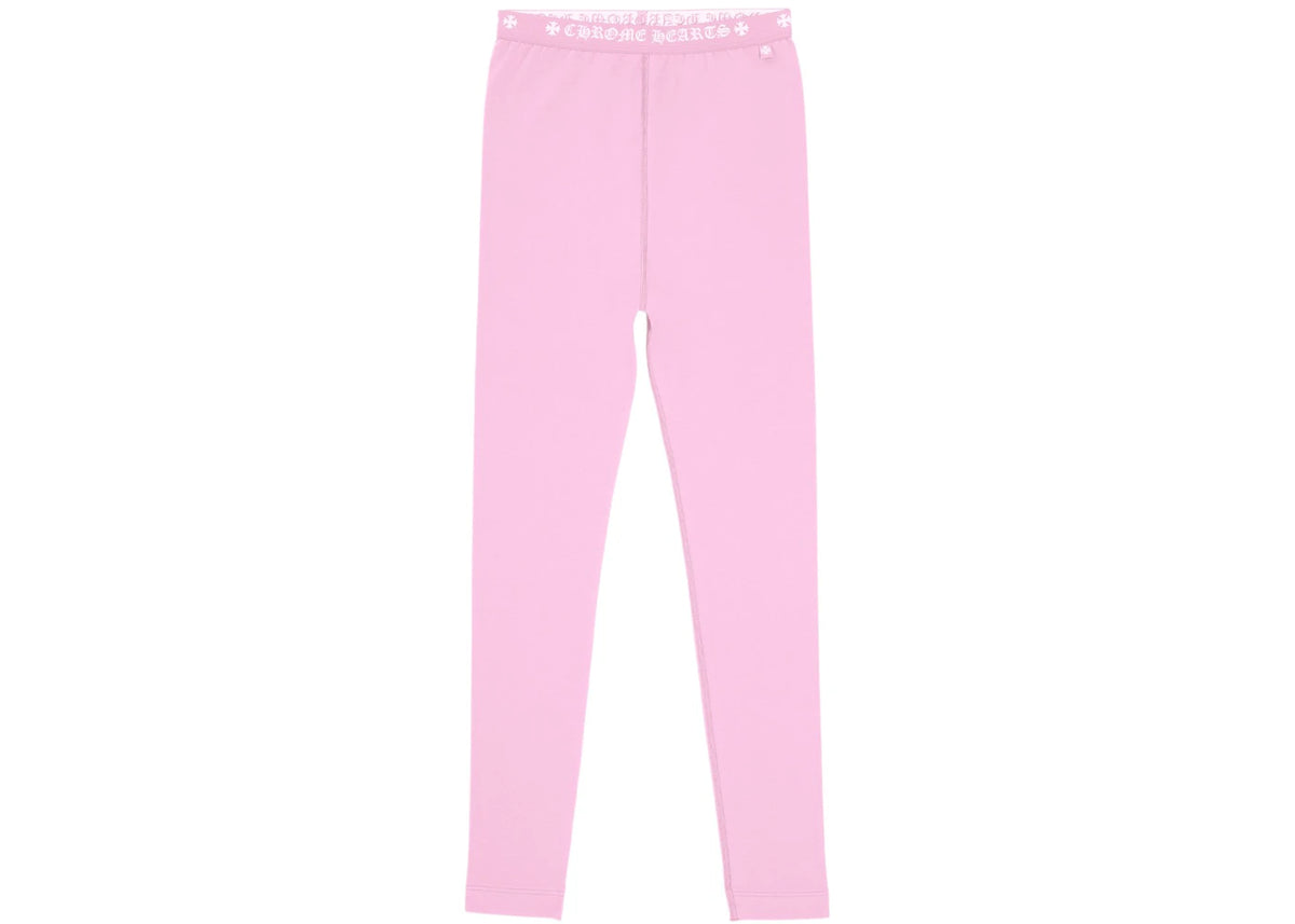 Chrome Hearts Logo Leggings Baby Pink