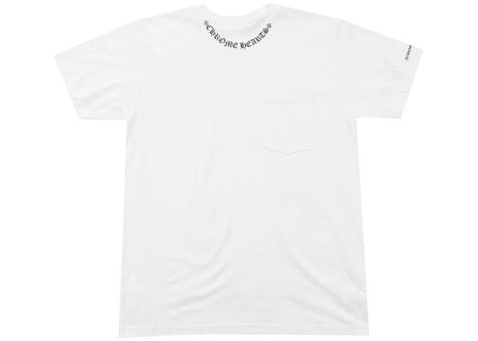 Chrome Hearts Neck Letters Logo T-shirt White
