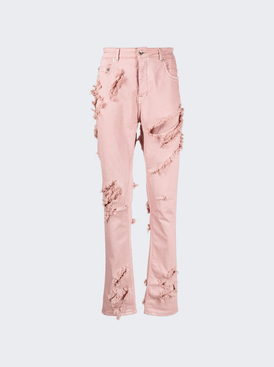 RICK OWENS DRKSHDW DRKSHDW DETROIT-CUT JEANS FADED PINK