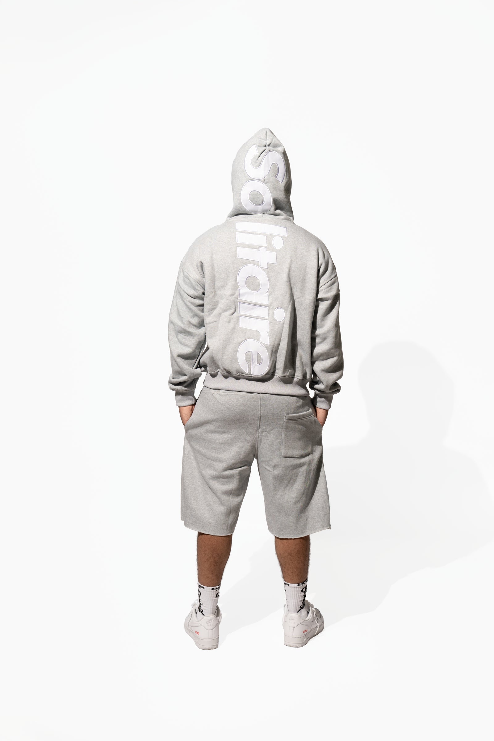 Solitaire GREY & WHITE ZIPUP Only