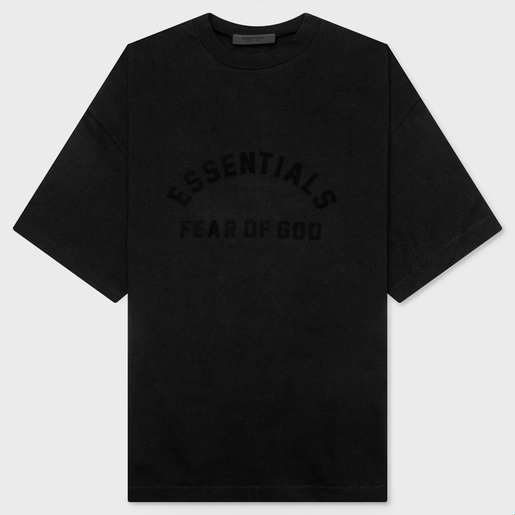 Fear of God Essentials Arch Logo Tee Jet Black