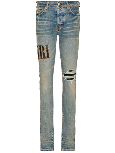 AMIRI CORE APPLIQUE LOGO JEANS IN BLUE