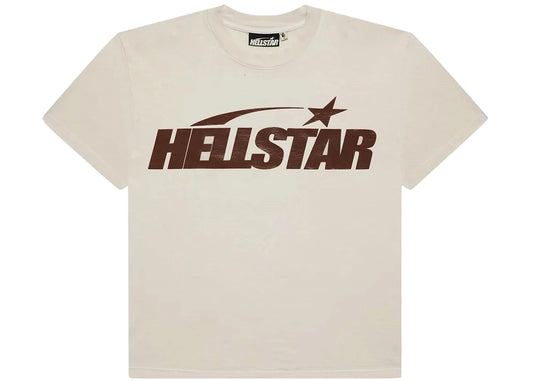 Hellstar Classic T-shirt (Gel Print) White/Brown