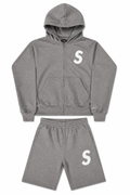 Solitaire GREY & WHITE SHORTS Only