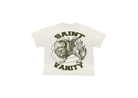 WHITE & GREEN GRIFFIN Saint Vanity TEE