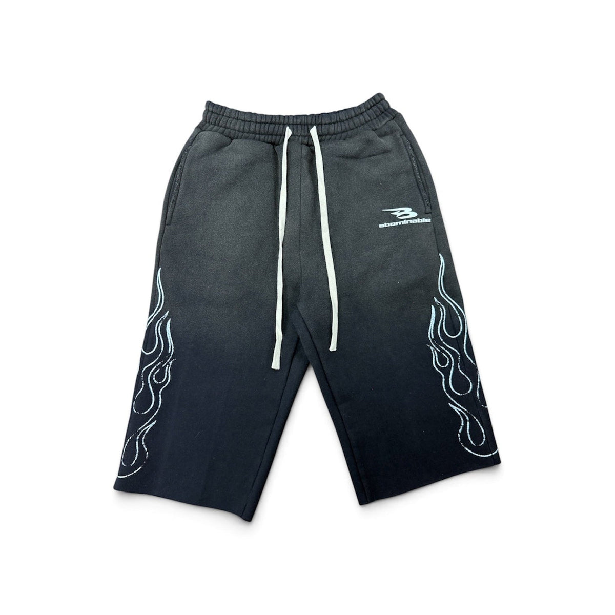Luv Abominable Bom B Logo Short Flame Black & White