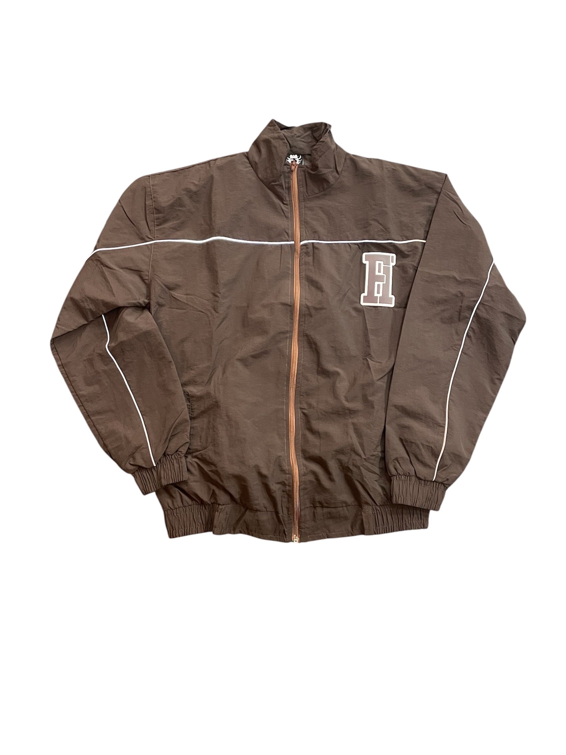 Forever Hungry Essential Windbreaker Jacket Brown