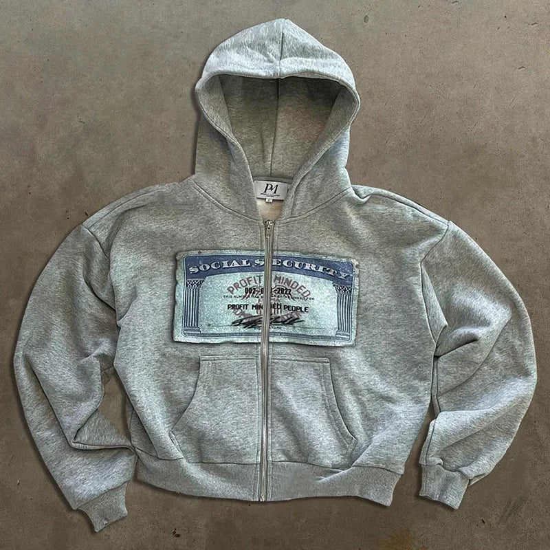 SSN ZIPUP HOODIE GREY