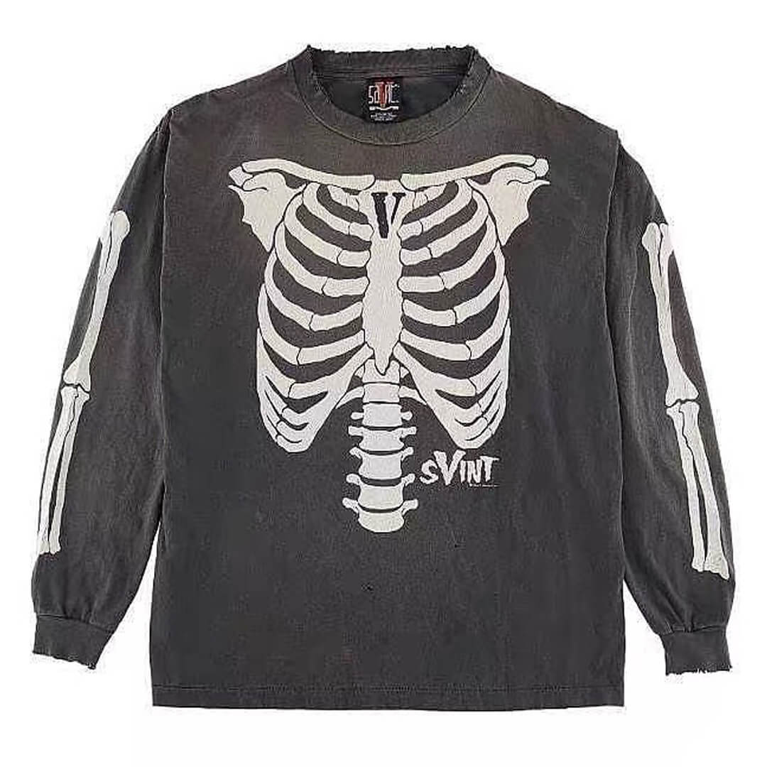 Saint Michael Vlone Bone Opiumcore Long Sleeve Shirt