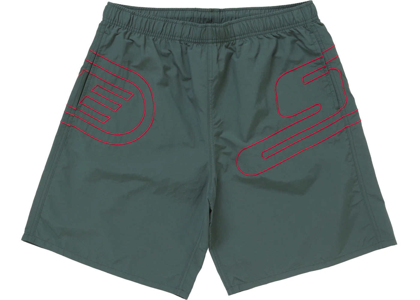 Supreme Big Logo Nylon Short Green