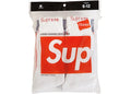 Supreme Hanes Crew Socks (4 Pack) White
