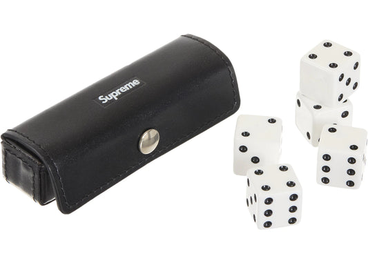 Supreme Leather Dice Set Black