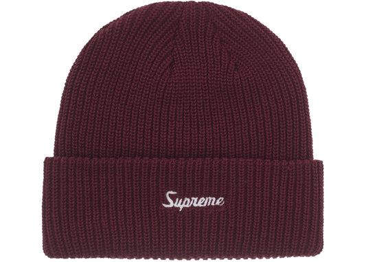 Supreme Loose Gauge Beanie (FW25) Dark Red