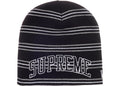 Supreme New Era Stripe Beanie Black